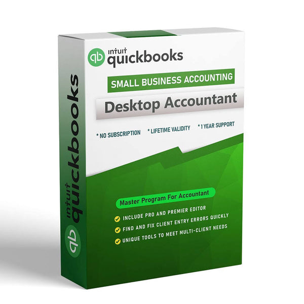 QuickBooks Desktop Accountant Plus 2024 | 3 Users License | No Subscription